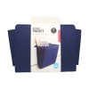 Waterstones Navy Felt Bedside caddy