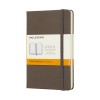 Earth Brown Ruled Hard Notebook Pocket