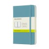 Reef Blue Plain Hard Notebook Pocket