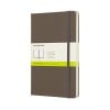 Earth Brown Plain Hard Notebook Large