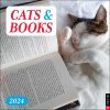 Cats & Books 2024 Wall Calendar (Calendar)