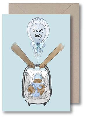 New Born Baby Boy Card