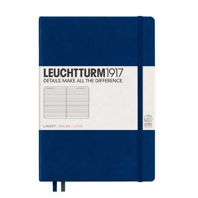 Navy Medium Ruled Notebook | Waterstones