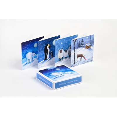 Snowy Animals Charity Box x20: Christmas Cards