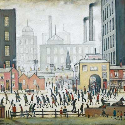 Lowry Coming From The Mill Card | Waterstones