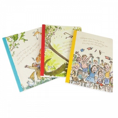 Roald Dahl Three Delumptious Exercise Books