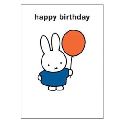 Happy Birthday Miffy Balloon Card | Waterstones