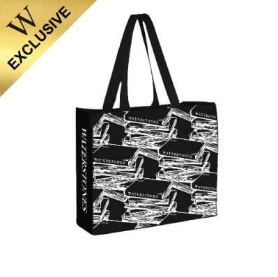 Waterstones Black Cloth Bag