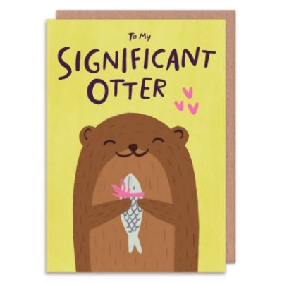 Your My Significant Otter Valentines Print