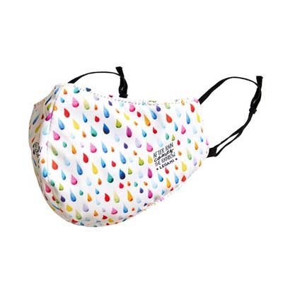 Reusable Raindrop Print Face Mask