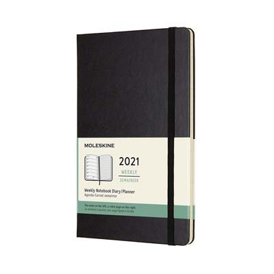 Black Large Weekly Hard Diary 2021: Moleskine (Diary)