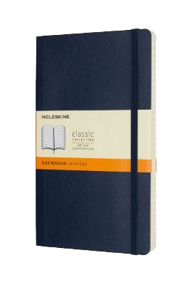 Sapphire Blue Ruled Soft Notebook L