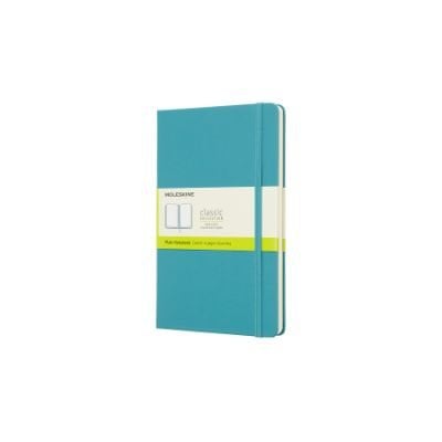 Reef Blue Plain Hard Notebook Large | Waterstones