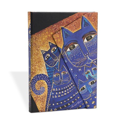 Smythe Sewn Fantastic FelinesMediterranean Cats Lined Mini Wrap (Diary)