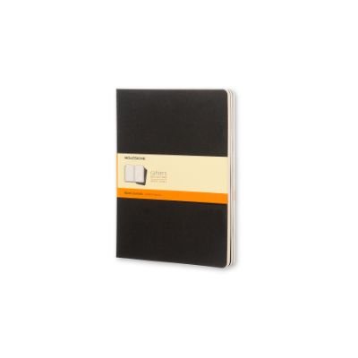 Moleskine Ruled Cahier Xl - Black Cover (3 Set) - Moleskine Cahier