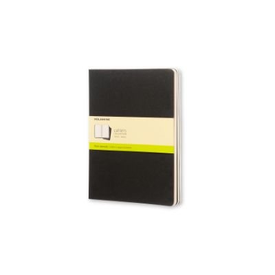 Moleskine Plain Cahier Xl - Black Cover (3 Set) - Moleskine Cahier