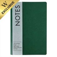 Emerald Lined Vegan A5 Notebook