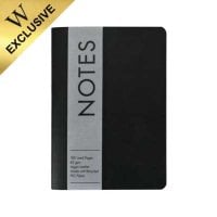 Black Lined Vegan B6 Notebook