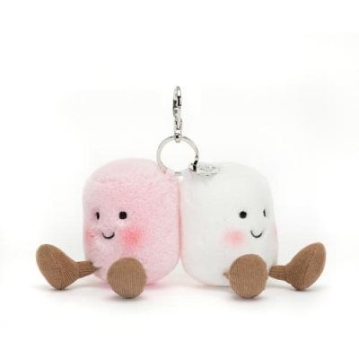 Amuseable Pair Of Marshmallows Bag Charm | Waterstones