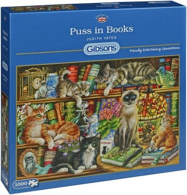 Puss in Books Jigsaw Puzzle