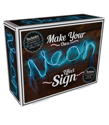Make Your Own Neon Blue Effect Sign