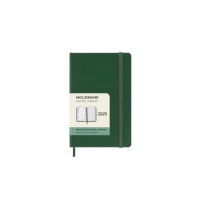 Moleskine 12M Weekly Notebook Large Myrtle Green Hard Cover - 2025 Planner
