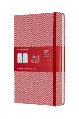 Blend Collection Red Lined Notebook L