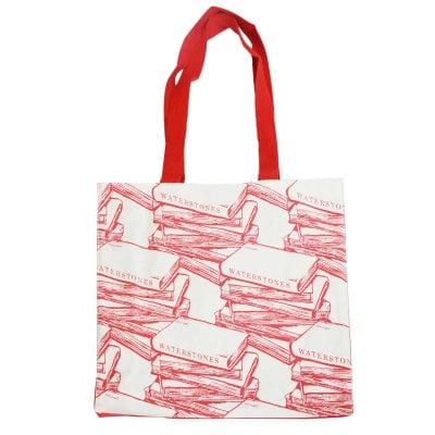 Waterstones Red Cloth Bag